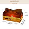 2 Pack Tissue Box Cover Holder, Air Balloons Rectangle Leather