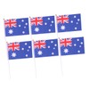 CAXUSD 50Pcs Hand Held Australia Stick Flags Small Country Flags