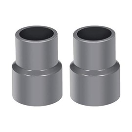 sourcing map PVC Reducing Coupling 25 mm x 20 mm DWV Pipe Fitting Drain Ventilation Pack of 2