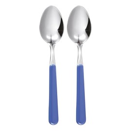 Excelsa Set Cucchiai in Acciaio Inox, Azzurro, 2 Pezzi
