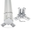BLCCLOY 8Pcs 10 Series Aluminum Extrusion Profile Tri Bracket 3-Way