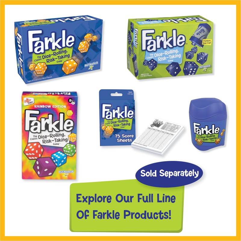 PlayMonster Farkle Classic Dice Game - Family Game Night -