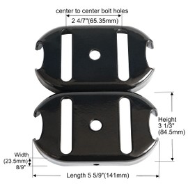 q&p Outdoor Power 2 Pieces Snow Blower Skid Shoe Replaces Murray 1727854BMYP Skid Shoe for Murray 1687050 - Grass Mulcher Kit 50" with Mounting Hardware