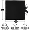 Bstorify 10 x 10 Inches Scrapbook Album 70 Pages Black