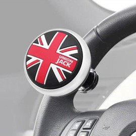 UNION JACK Modern Power Handle Car Steering Wheel Spinner accessory Slim Knob