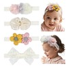 Esumun Baby Girl Hair Bow and Flower Headband with Lace