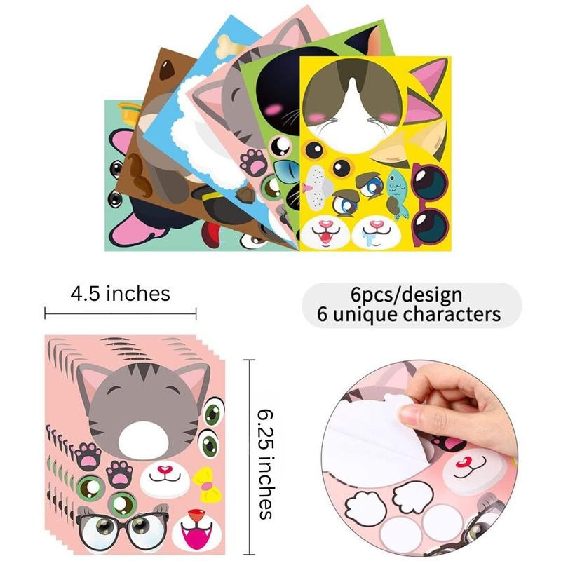 Make a Face Sticker Games - Animal Edition - Style: