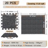 TroyStudio Thick Sound Absorbing Interlocking Floor Mats, 20 Pcs 11x