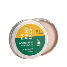 Muhle Essentials Herbal Lemon Deocream 35g, Aluminium-free, Sustainable Packaging, No Marking