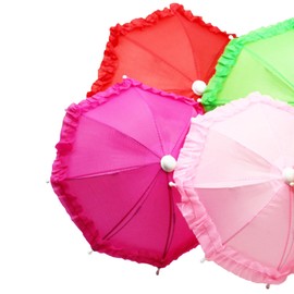 FantasyBear UV Protection Phone Umbrella for Sun,Universal Adjustable Piggy Suction Cup Phone Stand Umbrella for Phone,Stand Sun Visor,Sun Shade (Rose Red-Lace)