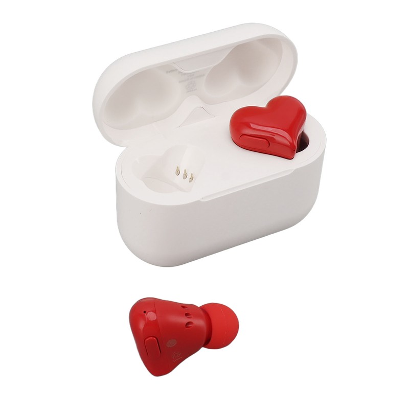 Wireless Earbuds Stylish Cute Heart Shaped Noise Cancelling HiFi Stereo