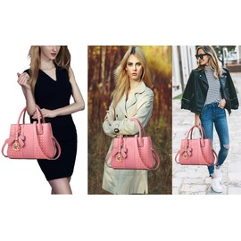 Jeniulet Purses and Handbags for Women Fashion Ladies PU Leather Top Handle Satchel Shoulder Tote Bags