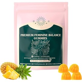 Pineapple Feminine Women's Balance Gummies Premium Feminine Women's Balance Gum,lmprove lmmune, Vegan