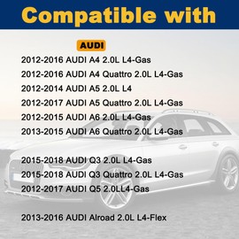 Hugall 06H103495AK PCV Valve Oil Separator Engine Crankcase Vent Valve with Breather Hose Kit Compatible with 2012-2018 Q3 Q5 allroad A4 A5 A6 Quattro 2.0T 06H103495AE