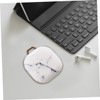 KONTONTY 1 PC Stylish Marble Pattern Headphone Storage Cover for