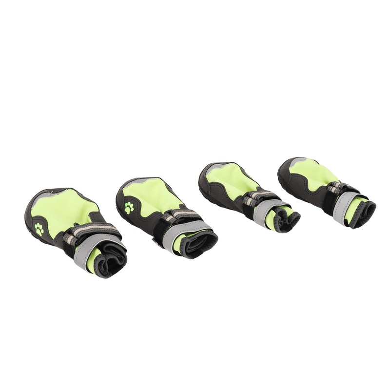 4Pcs Dog Booties Adjustable Slip Resistant Breathable Dog Boot with