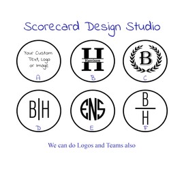 Laser engraved golf scorecard holder - Golf scorecard holder and yardage book - Gift for dad - Gift for him