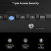 ONNAIS Large Biometric Gun Safe - Fingerprint Pistol Safes with