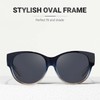 IGnaef Polarized Fit Over Sunglasses for Women - Trendy Oversized