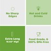 Comfy Package [200 Pack] 10.02"High Long Plastic Straws, Disposable Drinking