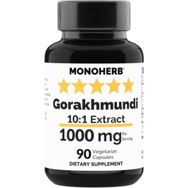 MONOHERB Gorakhmundi Extract 1000 mg - 90 Vegetarian Capsules