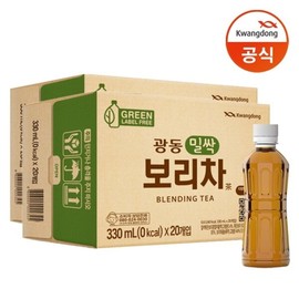 Guangdong Murabell Milla Bell Mill Barley Tea 330ml x40 bottles / 광동직송 무라벨 밀싹보리차 330ml x40병