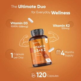 Weightworld Vitamina D3 K2 5000 Iu 120 Cpsulas Veganas                                                                                                