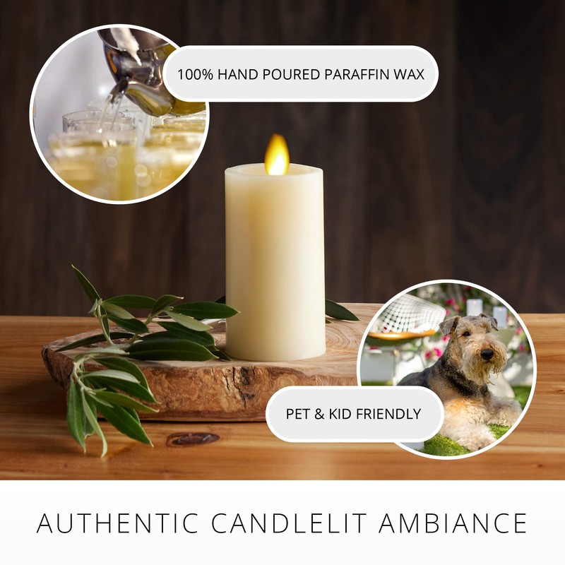Luminara Classic Slim Flameless LED Candle, Ivory 2" x 4.5,