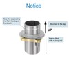 uxcell Faucet Mount Extension Shank 2.4"x 1.25" Stainless Steel Pipe