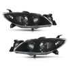 G-PLUS Projector Headlights Assembly Halogen Compatible with Mazda 3 4-Door