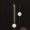Luminara Flameless Candle Stone Grey Taper (1" x 9.75") Melted