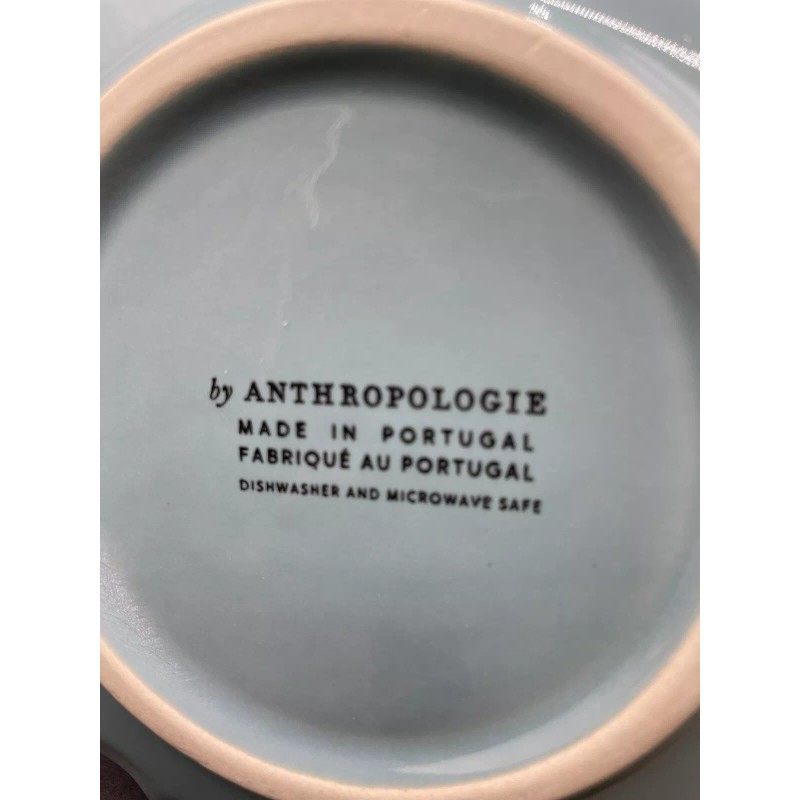 Anthropologie Amelie Latte Portuguese Stoneware Pasta Bowls Set Of 4