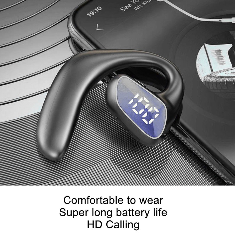 Bluetooth Earpiece Noise Cancellation Right Ear Single Bluetooth Headset for
