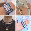 THRELE 3500pcs Blue Clay Beads for Bracelets Making 6mm Heishi