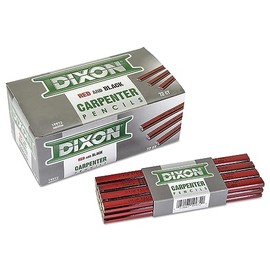 Dixon Carpenter Pencils - 997-m 7"medium flat carpenter pencil [Set of 12]