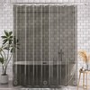 AmazerBath 72x78 Long Shower Curtain Liner, Clear Black Plastic Shower