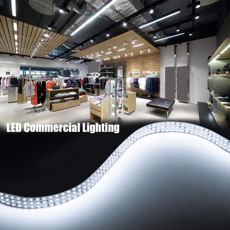 SuperLightingLED High CRl 95 LED Strip Lights 6000K Daylight White,