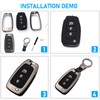 Sucxyor Compatible with Hyundai Key Case i30 i30n i35 i40
