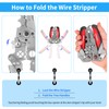 Wire Crimping Tool Set- Crimper Kit with 5 Interchangeable Jaws