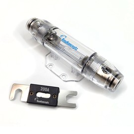 KnuKonceptz 0 Gauge in Line Waterproof ANL Fuse Holder with 200A Fuse