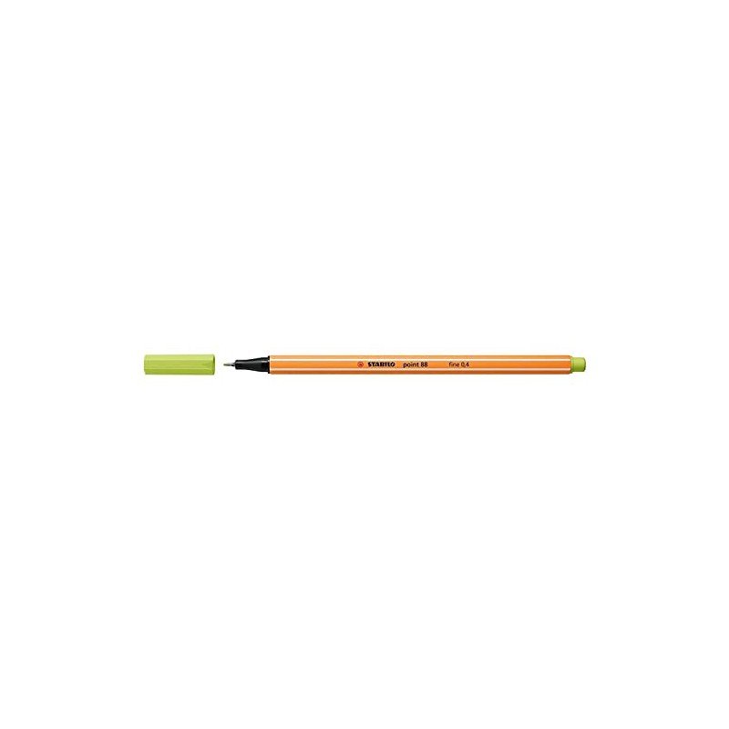 STABILO Pack of 3 Felt-Tip Pens with Stitch 88, Lime