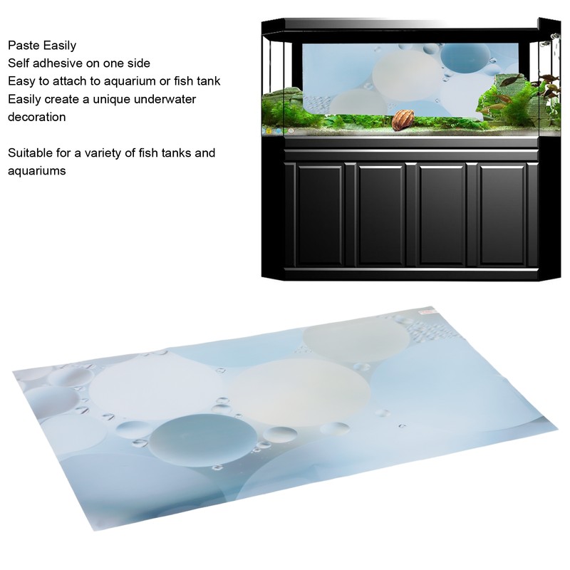 Aquarium Background Decoration Self Adhesive 3D Effect Fish Tank Backdrop