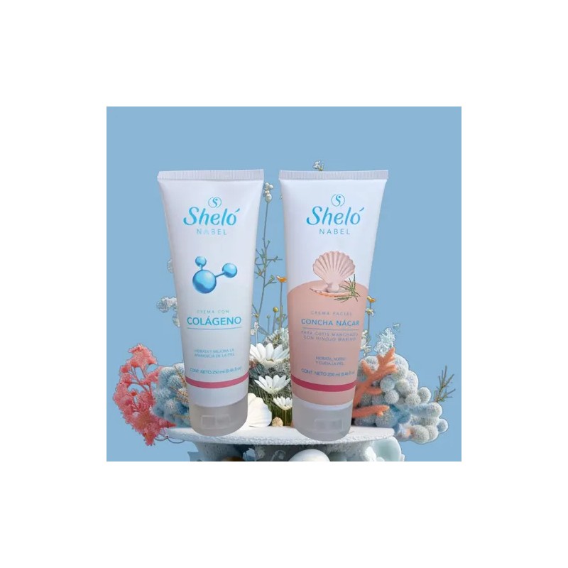 Crema Con Colágeno Y Crema De Concha Nacar Shelo Nabel