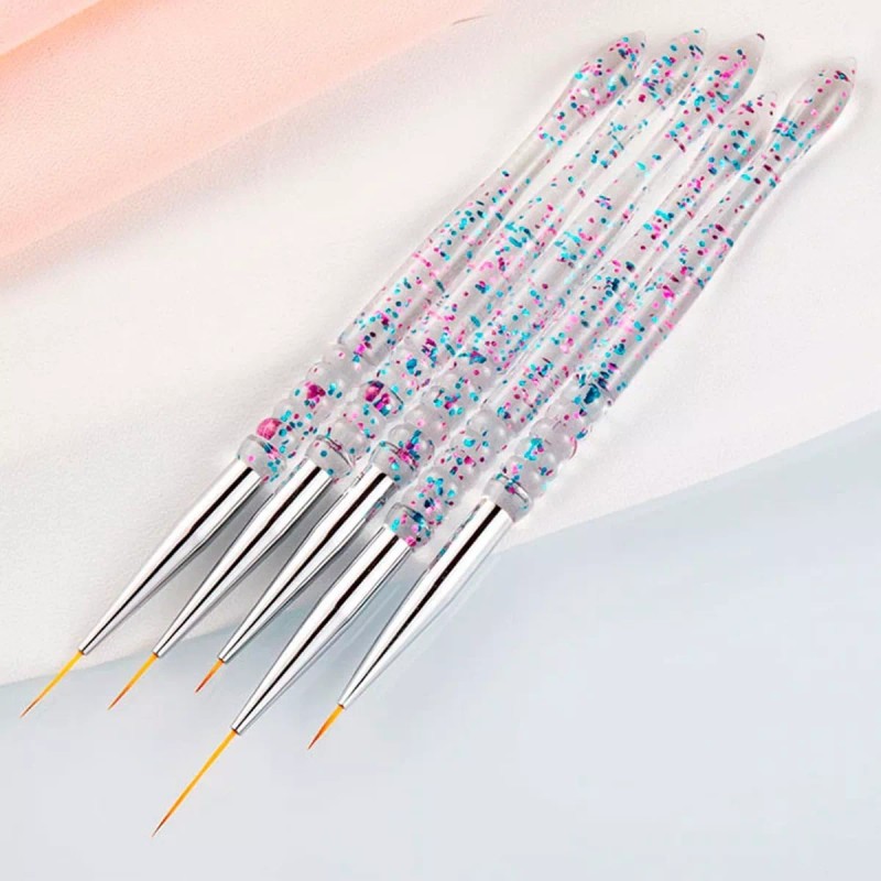 Veraly Pincel Delineador Uñas Dibujo Líneas Diferentes Puntas 1 Pz