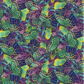 Timeless Treasures Shizuka Metallic Butterfly Wings Cotton Quilt Fabric by Yard