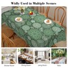 iEvery Green Paisley Tablecloth Rectangular Wipe Clean Table Cloth Polyester