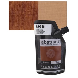 Sennelier Abstract Acrylic Paint Pouch, 4.05 Fl Oz (Pack of 1), Chinese Orange