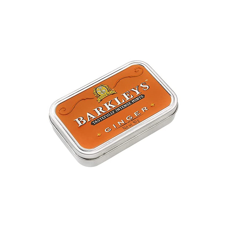 Barkleys Ginger Breath Mints - Strong Ginger Flavor Cool Mint
