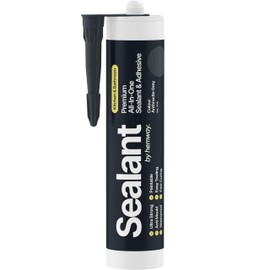 Anthracite Grey Kitchen Bathroom Hybrid Polymer Sealant Adhesive 13.1oz All in One Waterproof Weatherproof Joint Paintable Indoor Outdoor Bath Shower Sink Window Board Door RV Roof Wood - 1 Pack