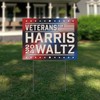 16"x12" 'Veterans for Harris Walz 2024' Yard Sign with Stakes,